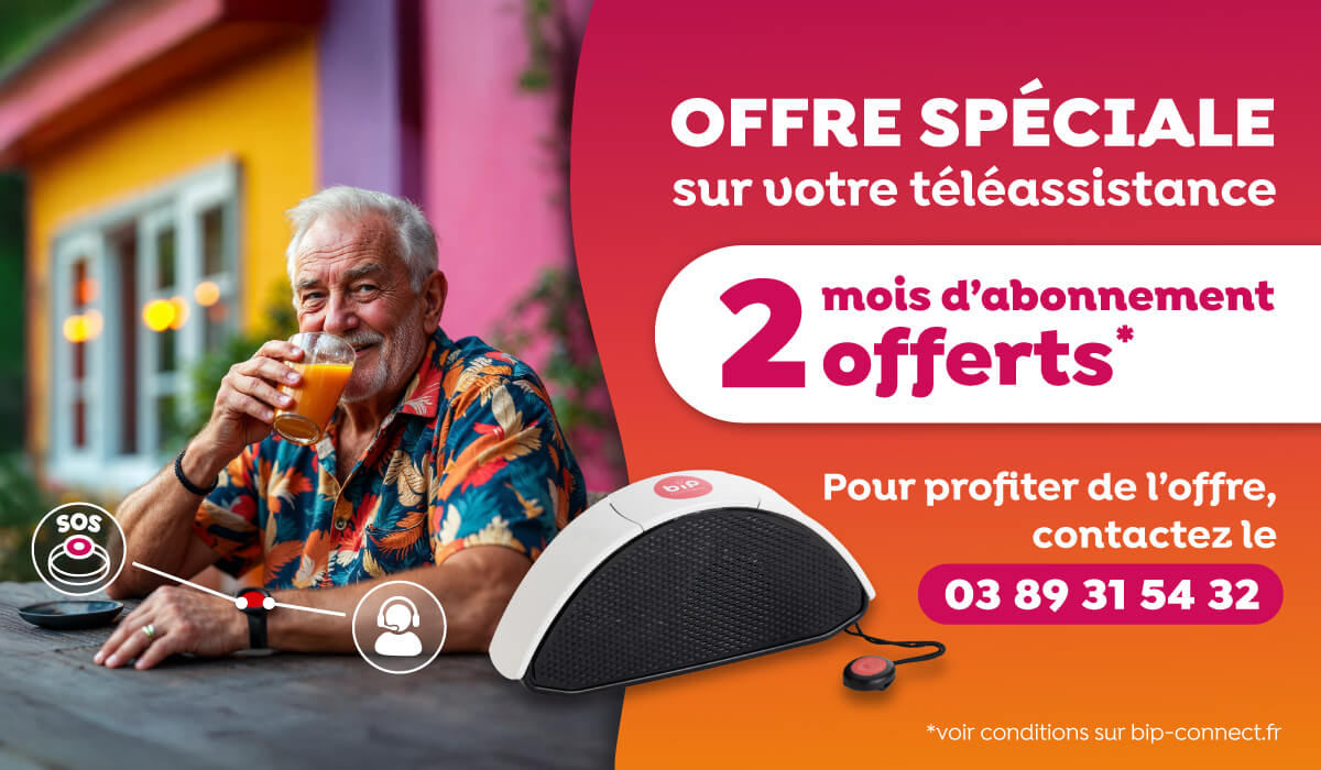2 mois d'abonnement de téléassistance offerts