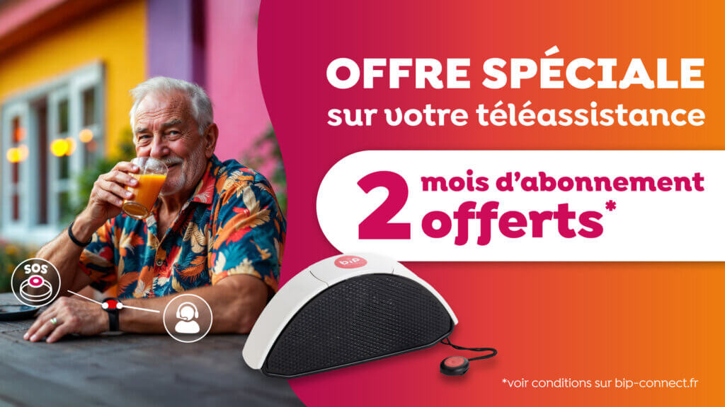 été serein, votre téléassistance Bip Connect gratuite pendant 2 mois