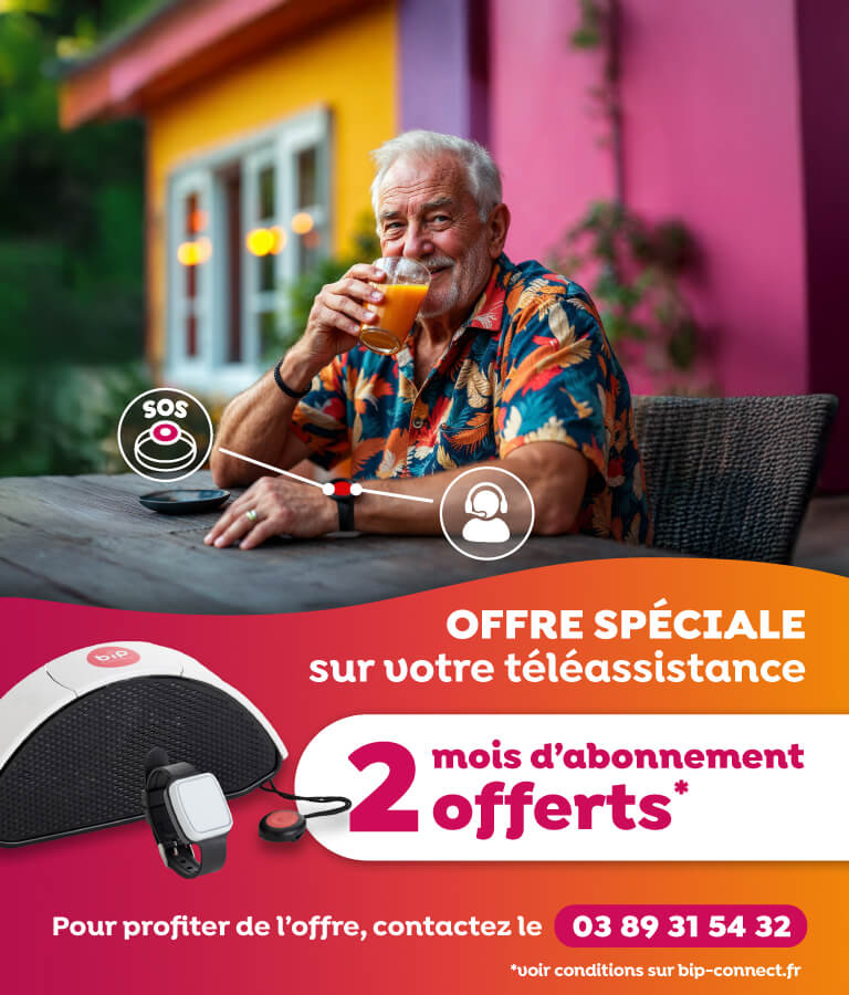Téléassistance Bip et Moi offert pendant 2 mois gratuits