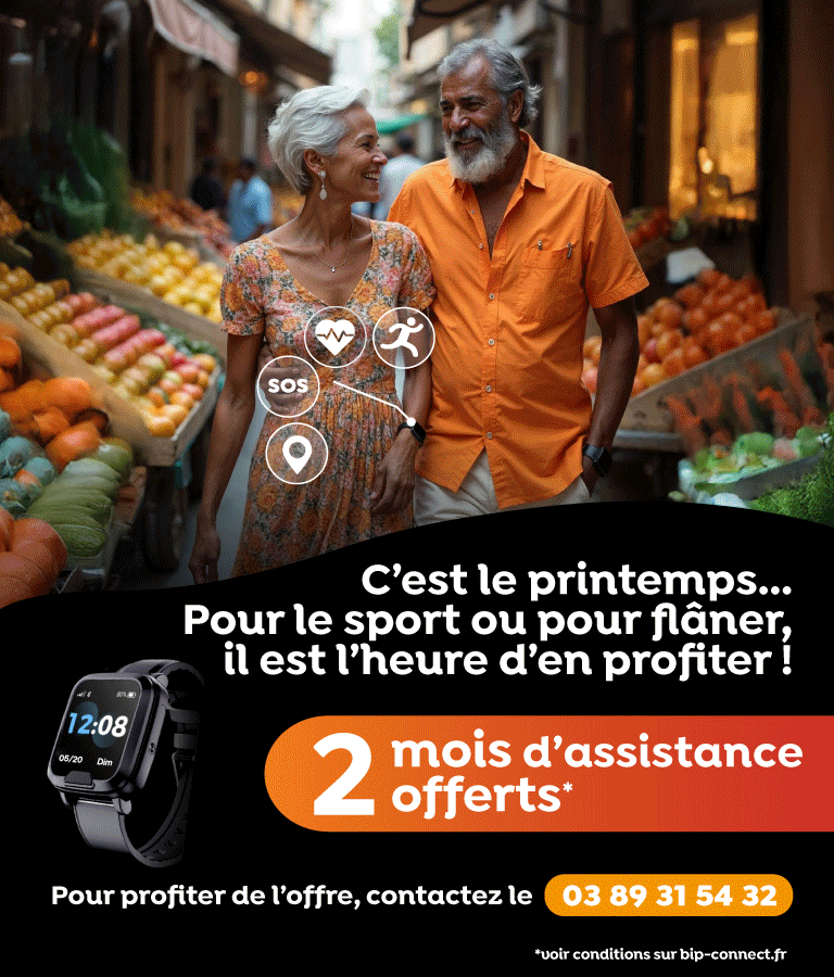 2 mois gratuits sur votre abonnement de téléassistance Bip Connect.
